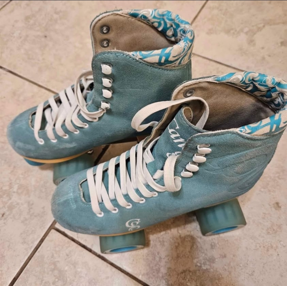 Candi's Light Teal Rollerskates Size 8